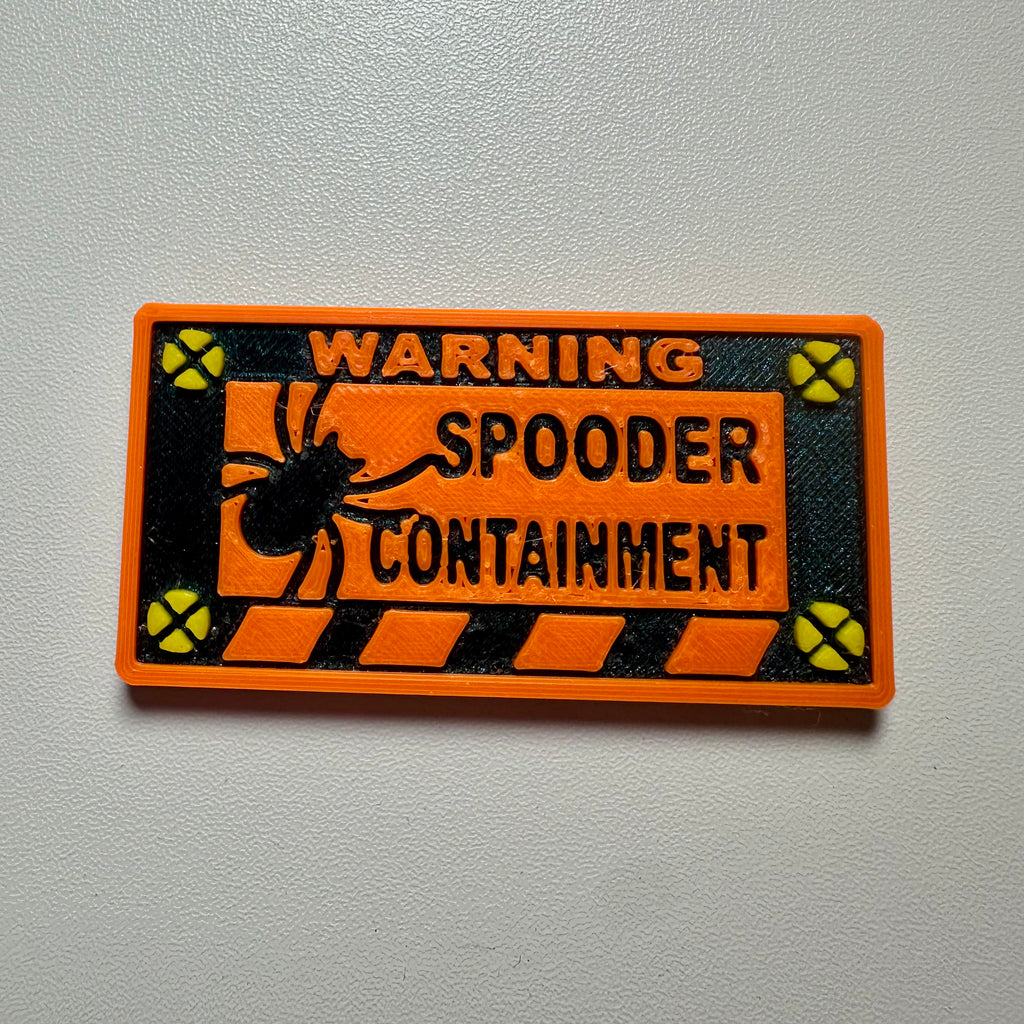 Magnetic Warning sign