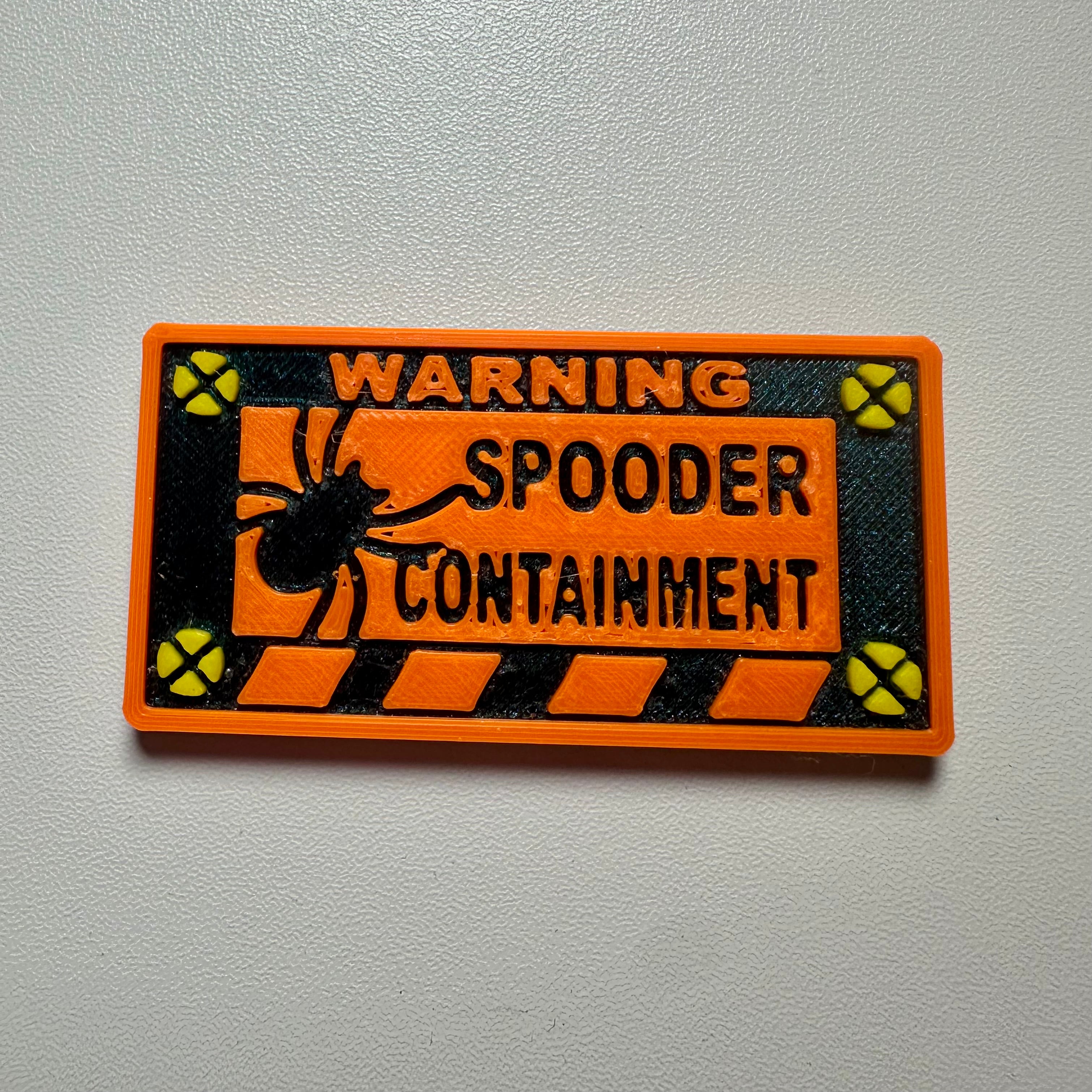 Magnetic Warning sign